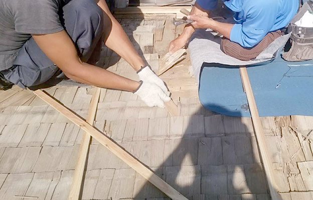 葺き替え前の点検