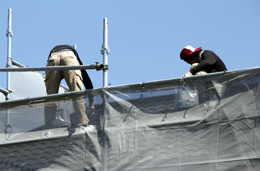 屋根の塗装工事